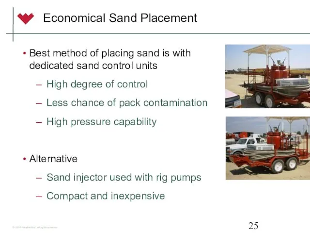 Economical Sand Placement Best method of placing sand is with