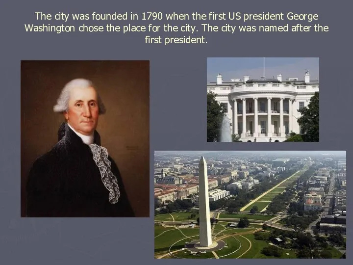 The city was founded in 1790 when the first US