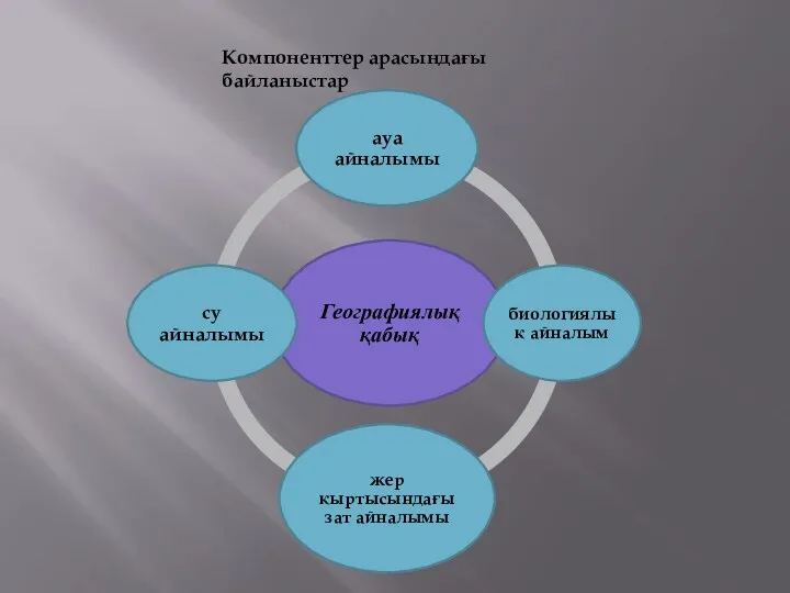 Компоненттер арасындағы байланыстар