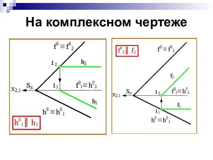 На комплексном чертеже