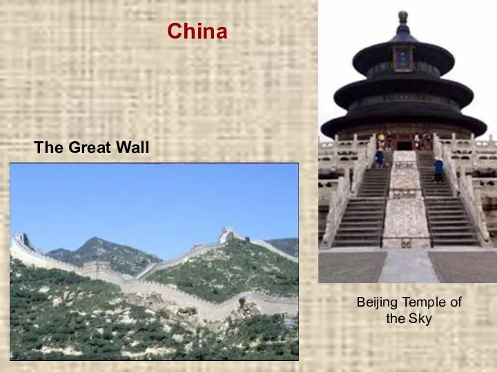 Beijing Temple of the Sky The Great Wall China