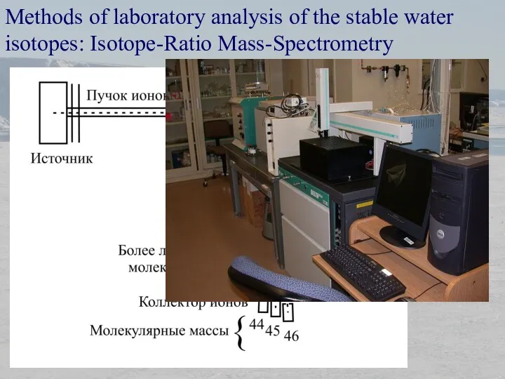 Methods of laboratory analysis of the stable water isotopes: Isotope-Ratio Mass-Spectrometry