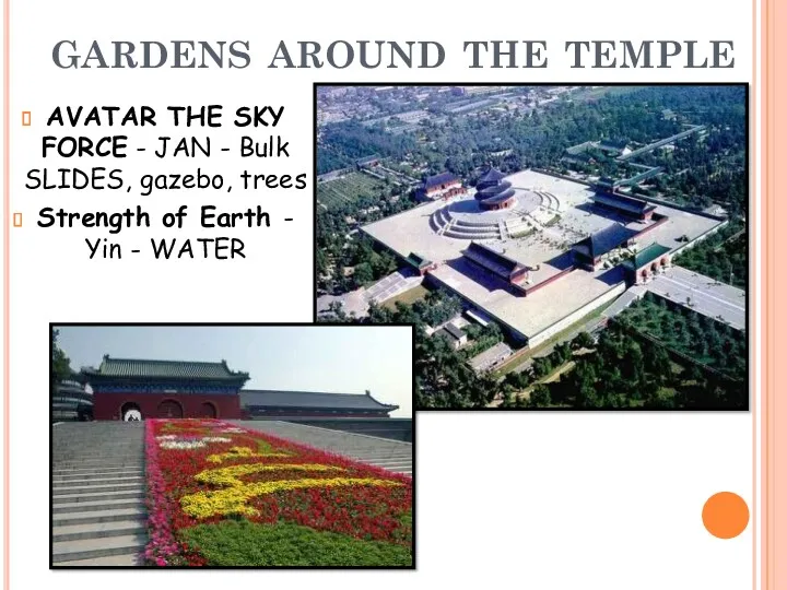 gardens around the temple АVATAR THE SKY FORCE - JAN