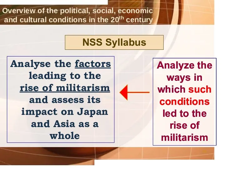 Analyse the factors leading to the rise of militarism and