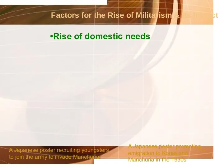 Factors for the Rise of Militarism & its Impact Rise