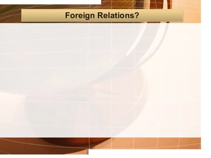 Foreign Relations?