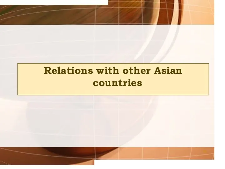 Relations with other Asian countries