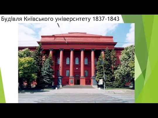 Будівля Київського університету 1837-1843