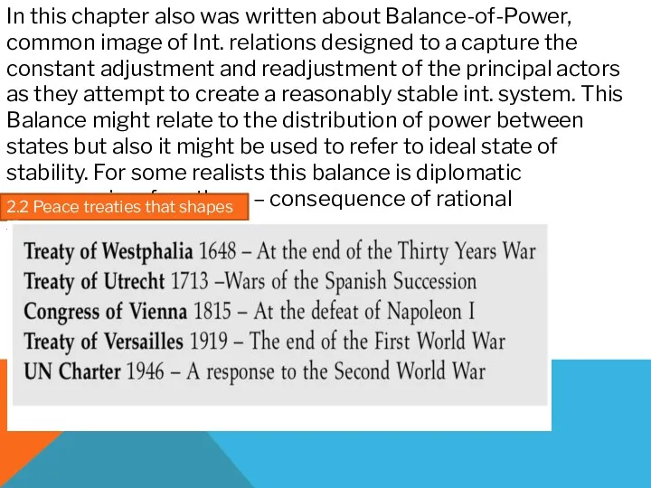 In this chapter also was written about Balance-of-Power, common image