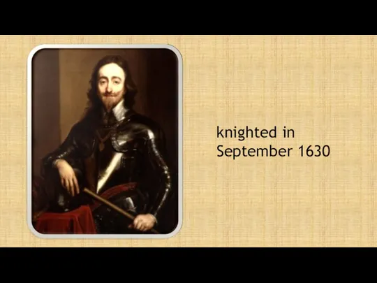 knighted in September 1630