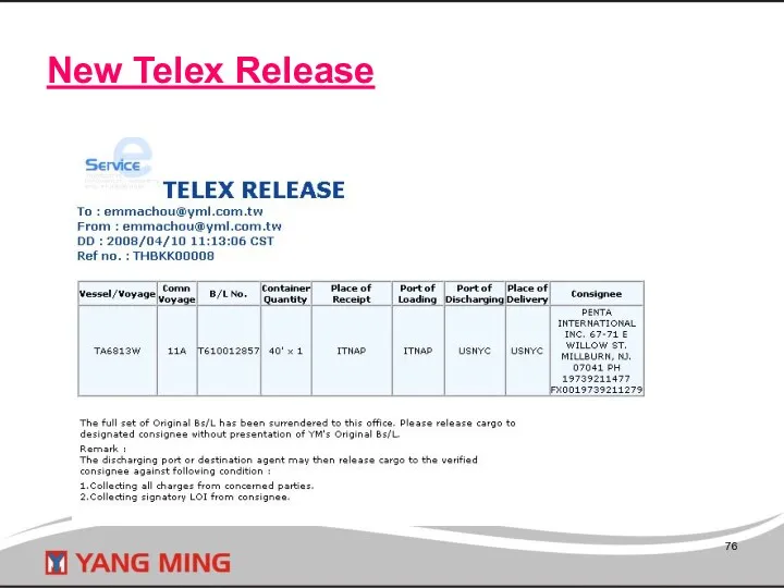 New Telex Release