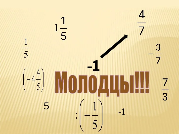 -1 -1 5 Молодцы!!!