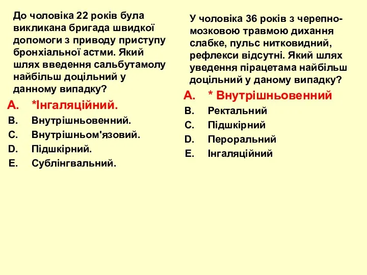 До чоловіка 22 років була викликана бригада швидкої допомоги з