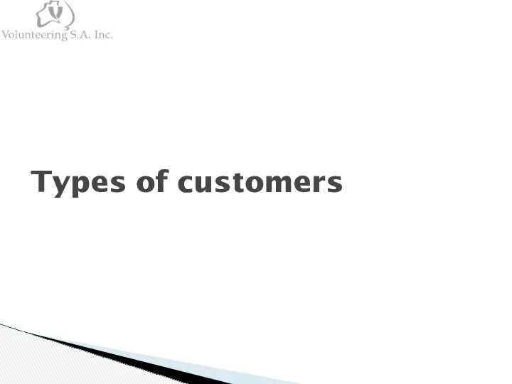 Types of customers