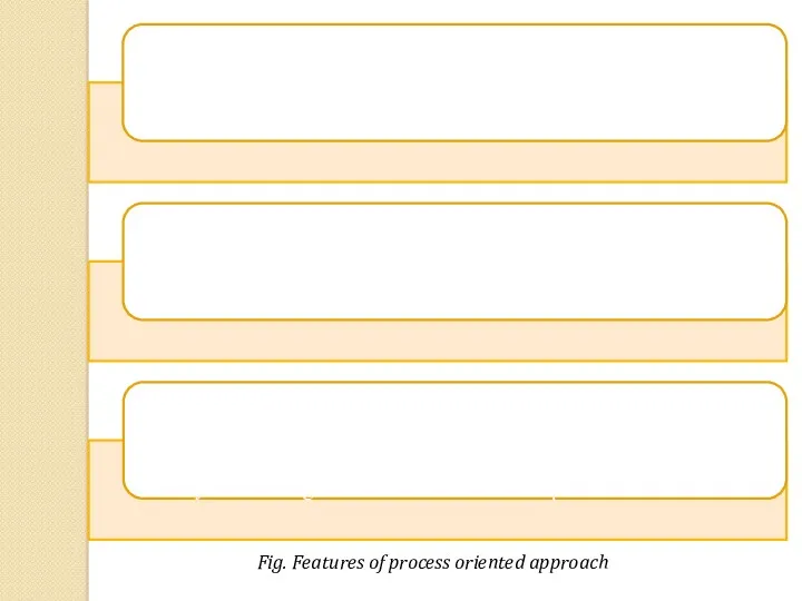 Fig. Features of process oriented approach