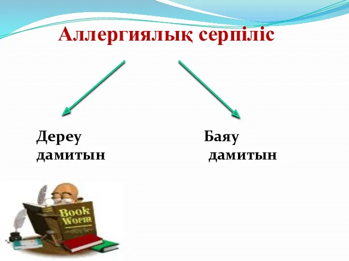 Аллергиялық серпіліс Дереу Баяу дамитын дамитын