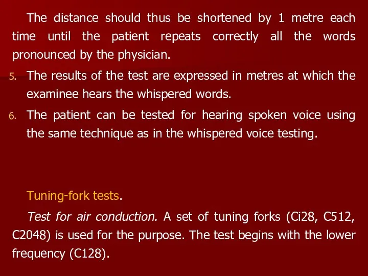 The distance should thus be shortened by 1 metre each