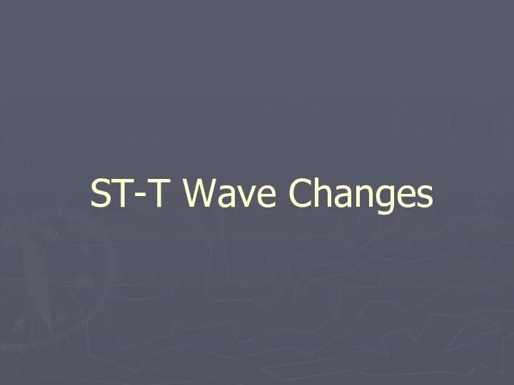 ST-T Wave Changes