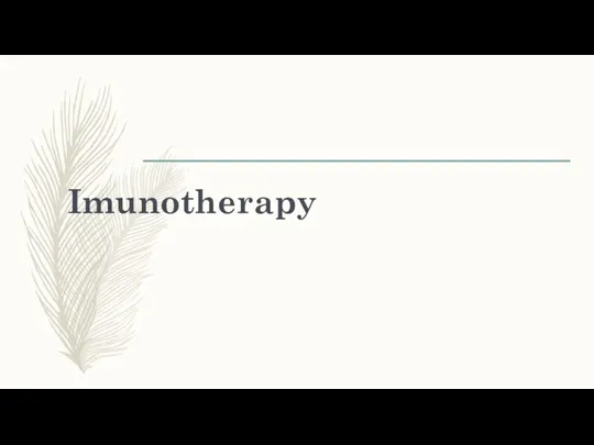 Imunotherapy