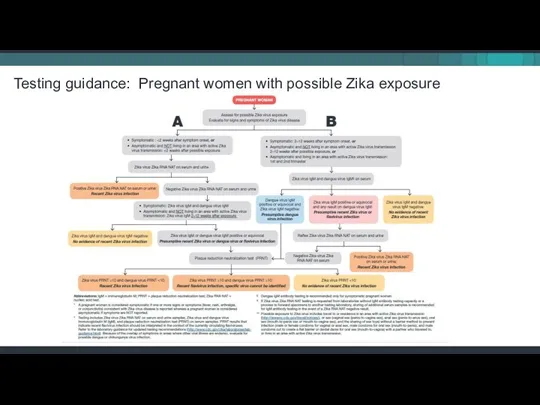 Testing guidance: Pregnant women with possible Zika exposure