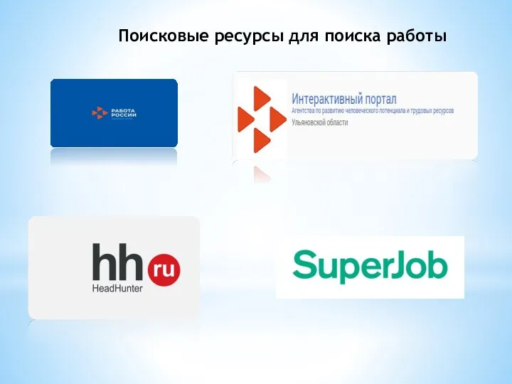 Поисковые ресурсы для поиска работы