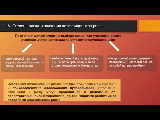 По степени допустимости в выборе вариантов управленческого решения и его