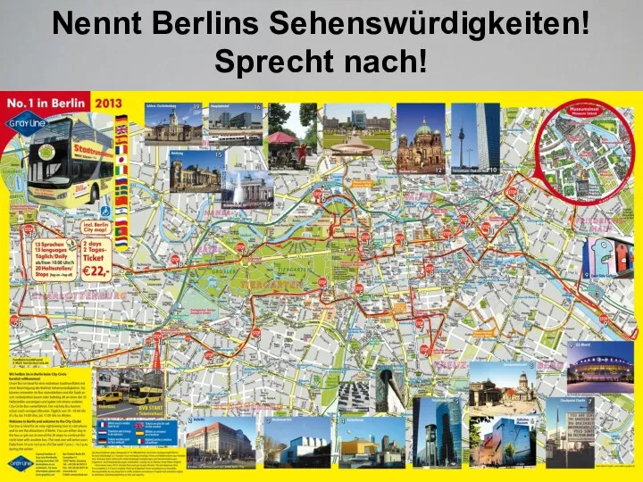 Nennt Berlins Sehenswürdigkeiten! Sprecht nach!