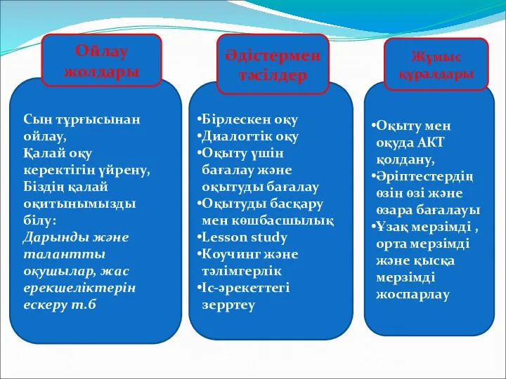 Сын тұрғысынан ойлау, Қалай оқу керектігін үйрену, Біздің қалай оқитынымызды