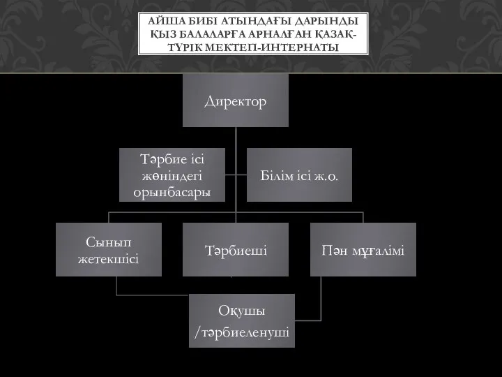 АЙША БИБІ АТЫНДАҒЫ ДАРЫНДЫ ҚЫЗ БАЛАЛАРҒА АРНАЛҒАН ҚАЗАҚ-ТҮРІК МЕКТЕП-ИНТЕРНАТЫ