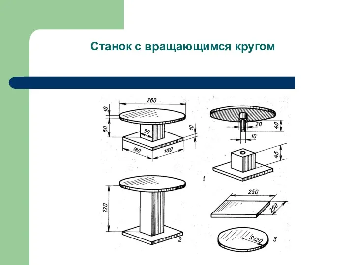 Станок с вращающимся кругом