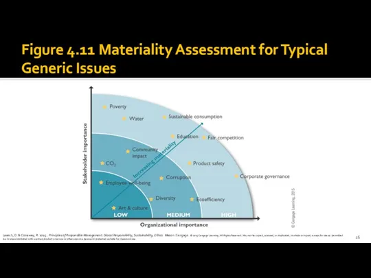 Figure 4.11 Materiality Assessment for Typical Generic Issues