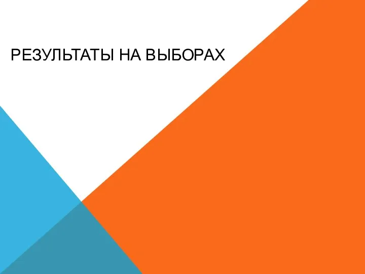 РЕЗУЛЬТАТЫ НА ВЫБОРАХ