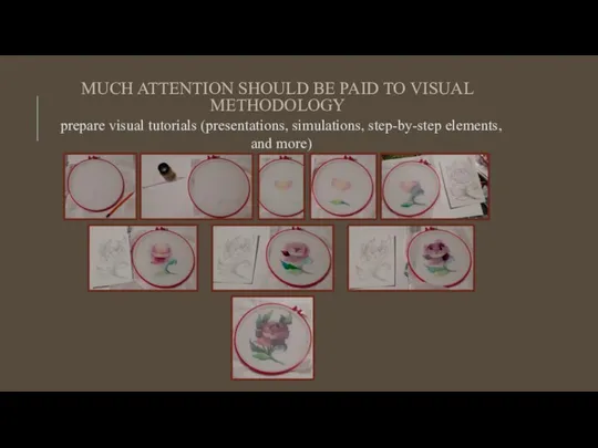 MUCH ATTENTION SHOULD BE PAID TO VISUAL METHODOLOGY prepare visual