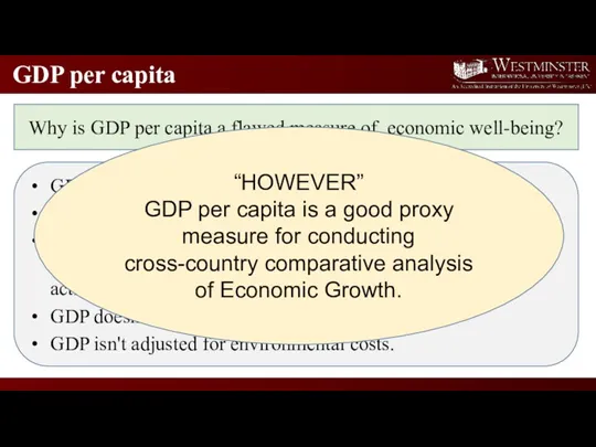 GDP per capita Why is GDP per capita a flawed