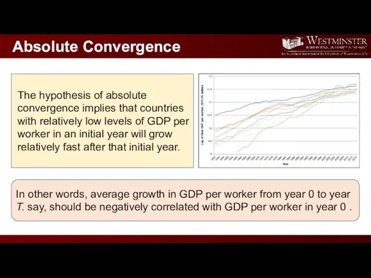 In other words, average growth in GDP per worker from