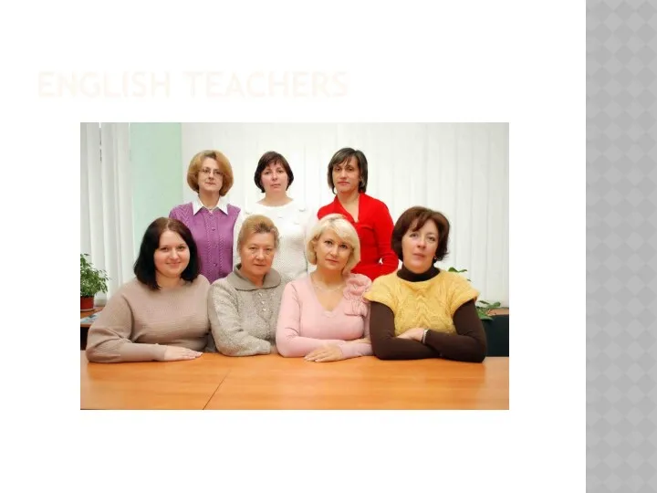 ENGLISH TEACHERS