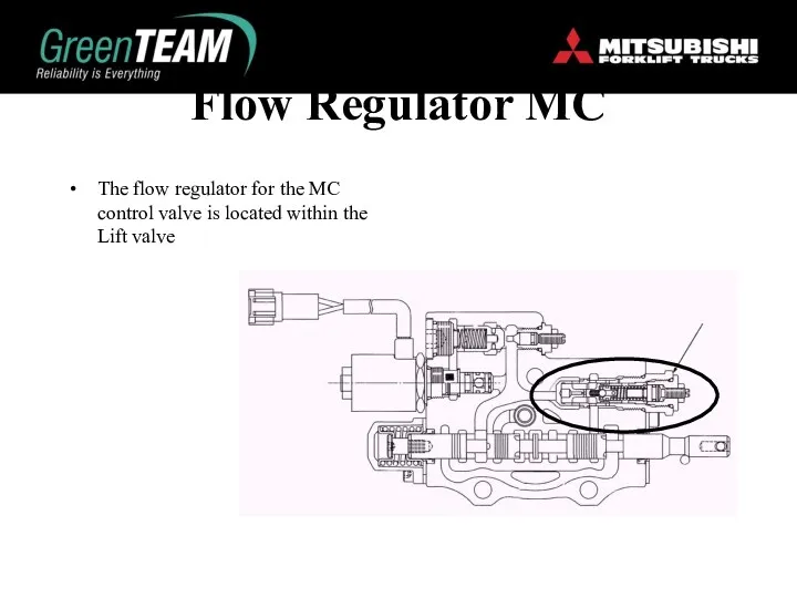 Flow Regulator MC The flow regulator for the MC control