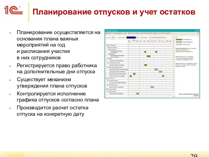 Планирование осуществляется на основании плана важных мероприятий на год и