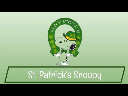 St. Patrick’s Snoopy