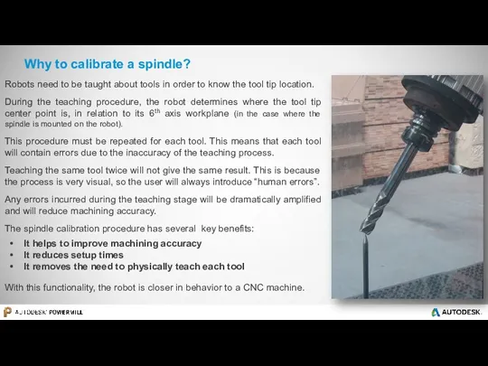 Why to calibrate a spindle? Robots need to be taught