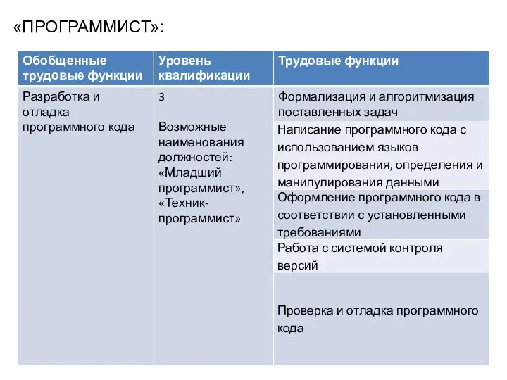 «ПРОГРАММИСТ»: