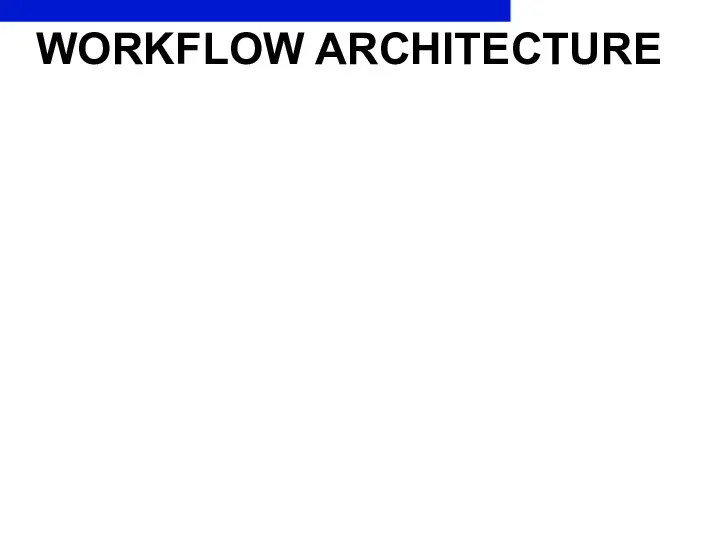 WORKFLOW ARCHITECTURE