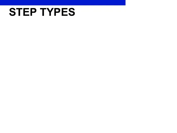 STEP TYPES