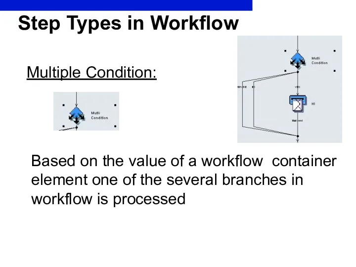 Step Types in Workflow Multiple Condition: Based on the value