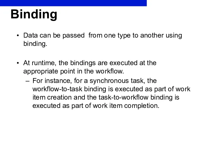 Binding Data can be passed from one type to another