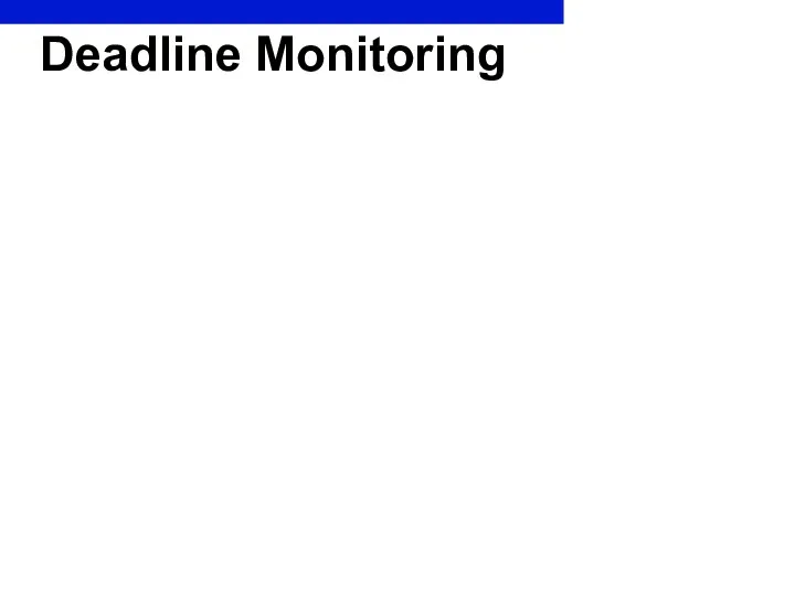 Deadline Monitoring