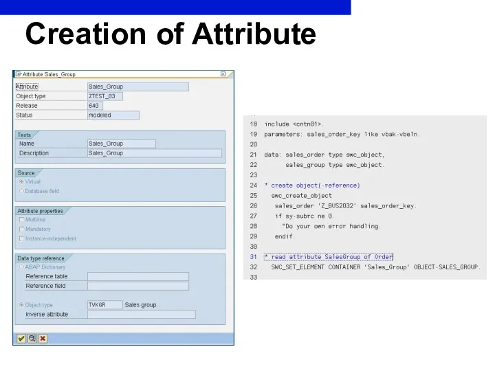 Creation of Attribute