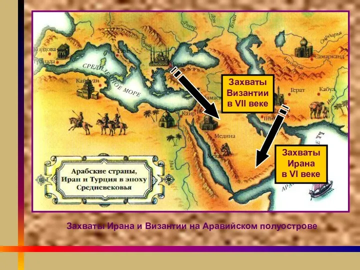 Захваты Ирана в VI веке Захваты Византии в VII веке