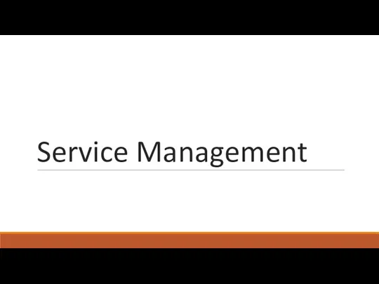 Service Management