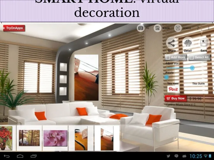 SMART HOME: virtual decoration